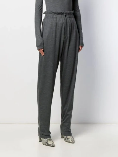 Shop Isabel Marant Durner High-waist Trousers In Grey