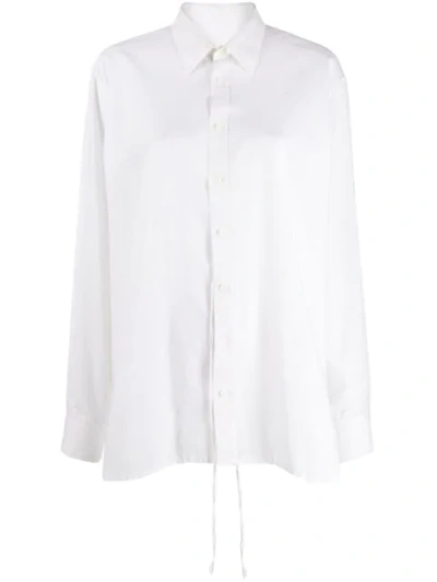 Pre-owned Maison Margiela Sequin Trim Shirt In White