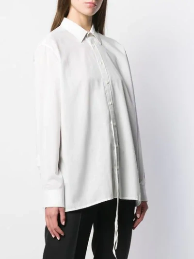 Pre-owned Maison Margiela Sequin Trim Shirt In White