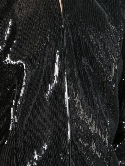 Shop Alberto Makali Sequinned Cropped Jacket In Black