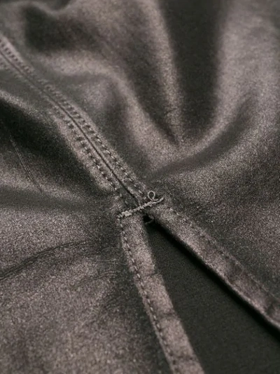 Shop J Brand Metallic-effect Midi Skirt In Black