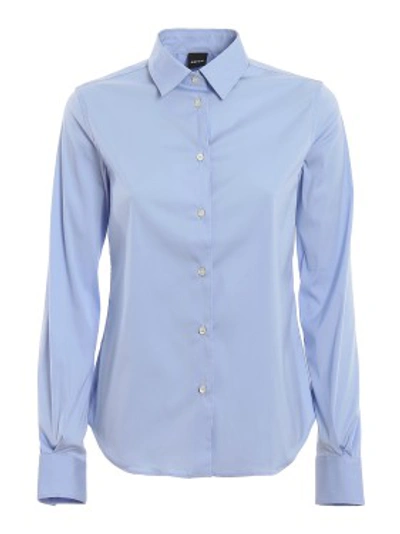 Shop Aspesi Cotton Blend Shirt In Blue