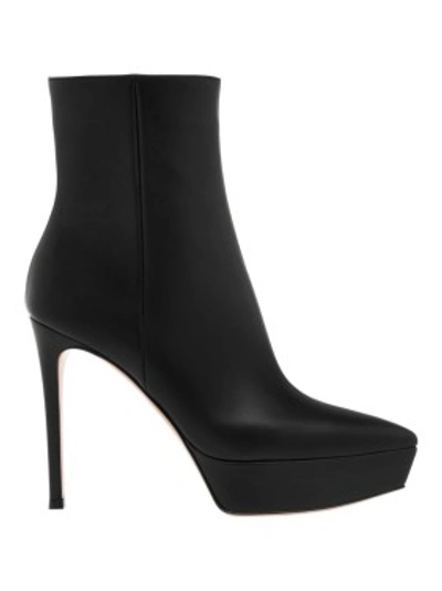 Shop Gianvito Rossi Dasha Bootie In Black