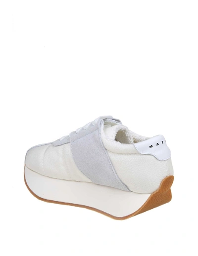 Shop Marni Sneakers Bigfoot In Cordura In White