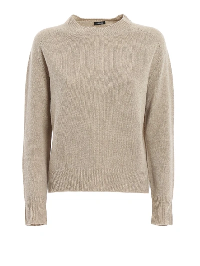 Shop Aspesi Wool Sweater In Neutrals