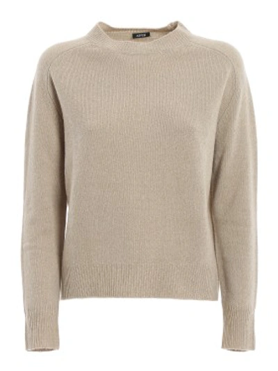 Shop Aspesi Wool Sweater In Neutrals