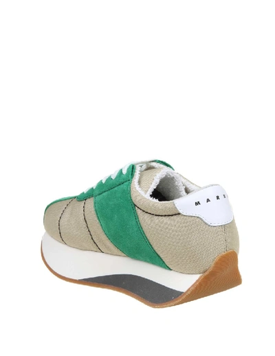 Shop Marni Sneakers Bigfoot In Cordura In Grey