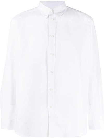 Shop Givenchy Oxford Logo Print Shirt In White