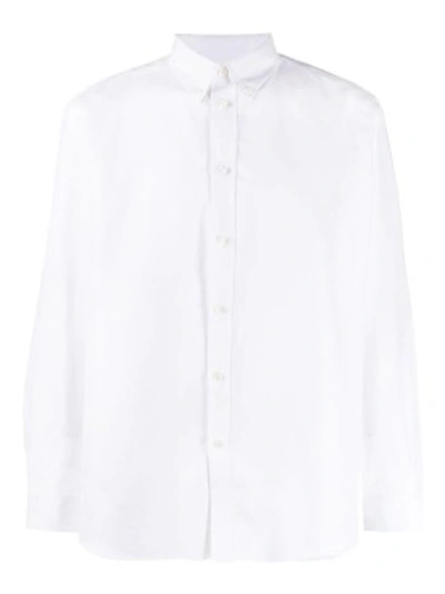 Shop Givenchy Oxford Logo Print Shirt In White