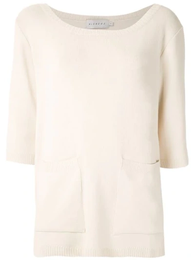 Shop Alcaçuz Norma Blouse In White