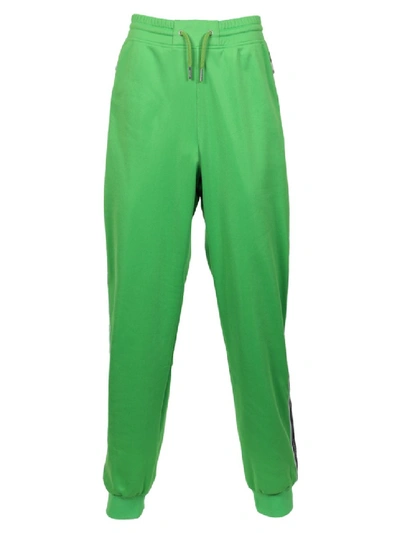 Shop Givenchy Ticker Logo Tape Sweatpants In Green