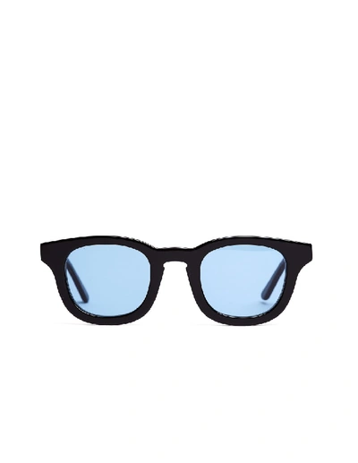 Shop Thierry Lasry Black Monopoly Sunglasses In Blue