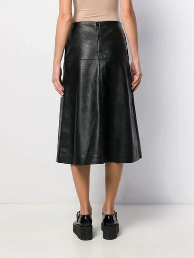 Shop Stella Mccartney High-waisted A-line Skirt In Black