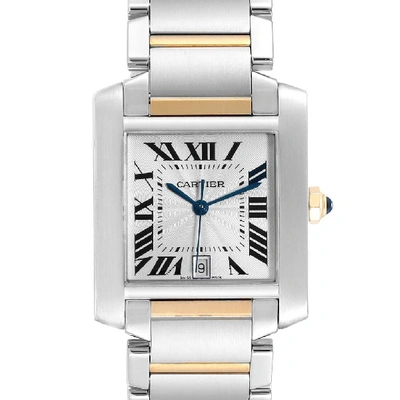 Shop Cartier Tank Francaise Steel Yellow Gold Automatic Mens Watch W51005q4 In Not Applicable