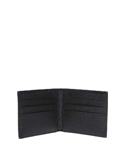 Shop Dolce & Gabbana Wallet In Calf Leather In Black
