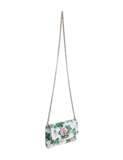 Shop Dolce & Gabbana Microbag In Calf Leather With Print In Grey