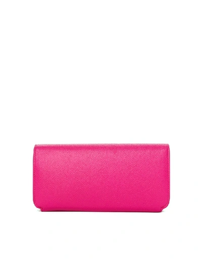 Shop Balenciaga Cash Pink Leather Wallet