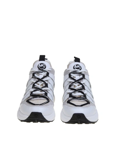 Shop Michael Kors Sneakers Hero In Mesh In White