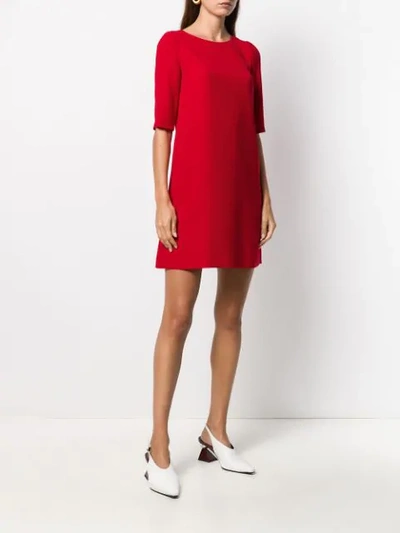 Shop Blanca Shift Mini Dress In Red