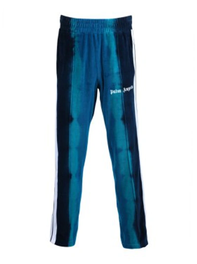 Shop Palm Angels Tie-dye Track Pants In Blue