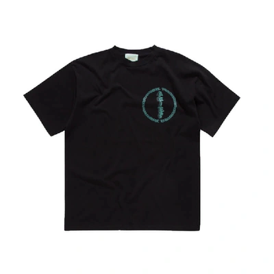 Shop Aries Green Fuzz Tee - Black