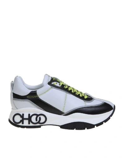 Shop Jimmy Choo Raine Sneakers In White Leather