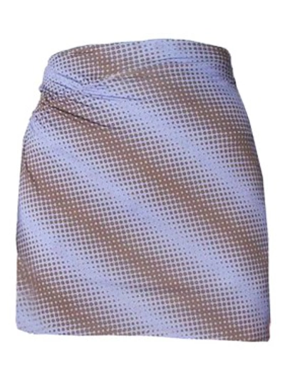 Shop Maisie Wilen Purple Women's Ruched Mini Skirt In Grey