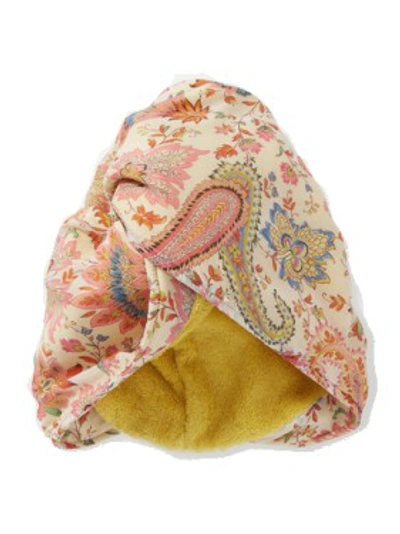 Shop Etro Paisley-print Cotton And Silk-blend Turban In Brown