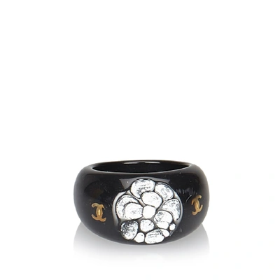 Pre-owned Chanel Cc Camellia Ring In Not Applicable