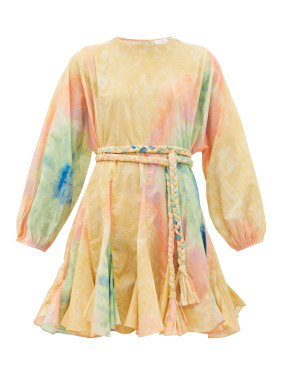 rhode ella dress tie dye