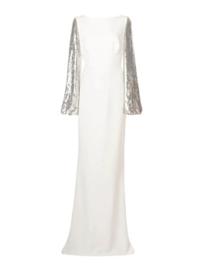 Shop Stella Mccartney Oberon Sequined Gown In White