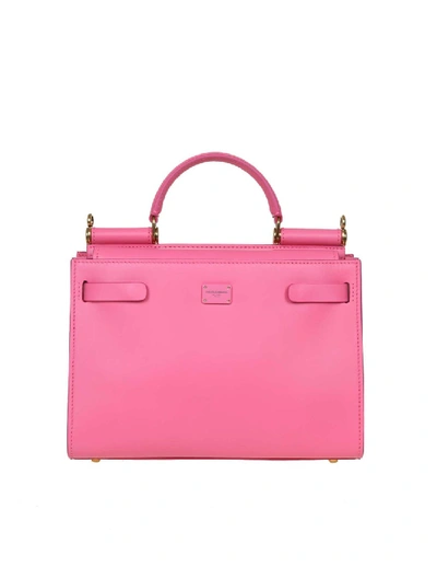 Shop Dolce & Gabbana Sicily Bag 62 Small In Calf Leather In Pink