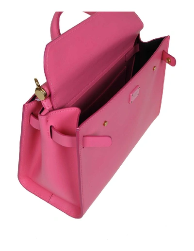 Shop Dolce & Gabbana Sicily Bag 62 Small In Calf Leather In Pink