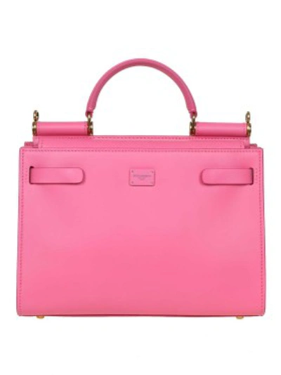 Shop Dolce & Gabbana Sicily Bag 62 Small In Calf Leather In Pink