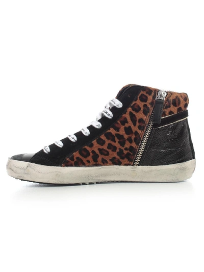 Shop Philippe Model Sneakers High Animalier In Black