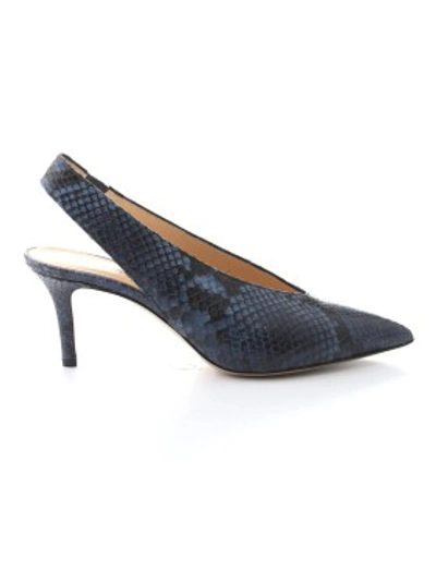Shop Leqarant Lupin Leather Pumps In Grey