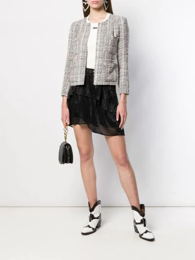 Shop Iro Slim-fit Tweed Jacket - Grey