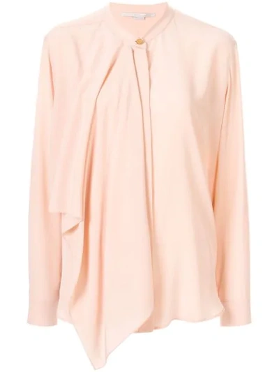 Shop Stella Mccartney Draped-panel Blouse In Pink