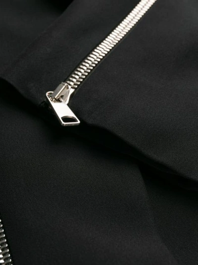 Shop Alexander Mcqueen Zip Embellished Blazer In Black