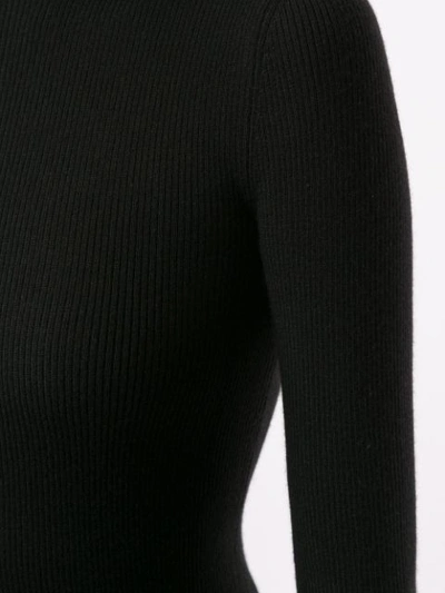 Shop Barrie Roll Neck Sweater In Black