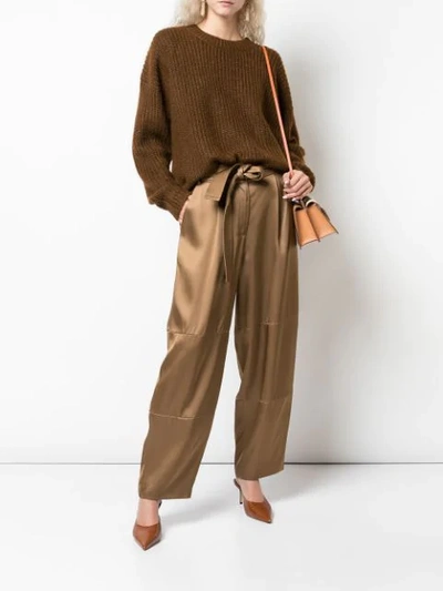 LOOSE-FIT TIE-WAIST TROUSERS