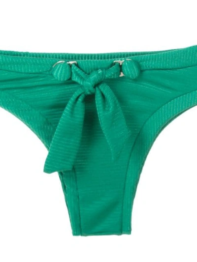 Shop Amir Slama Front Tie Detail Bikini Set In Green