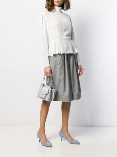 Shop Giambattista Valli Wide Leg Culottes In Grey
