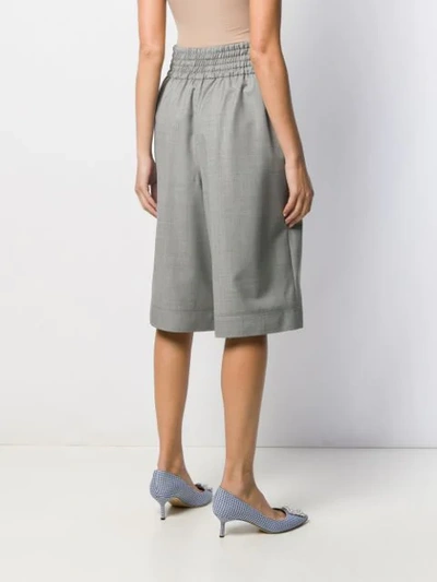 Shop Giambattista Valli Wide Leg Culottes In Grey