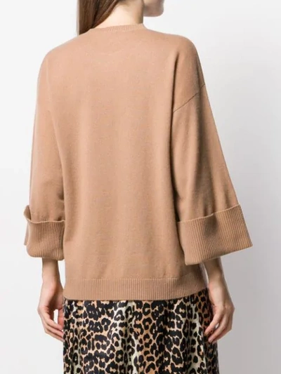 Shop P.a.r.o.s.h Relaxed-fit Jumper In Neutrals