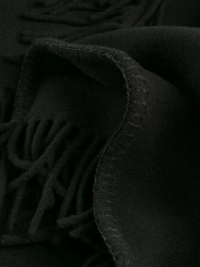 Shop Moncler Cloak Quilted Draped Jacket In Black