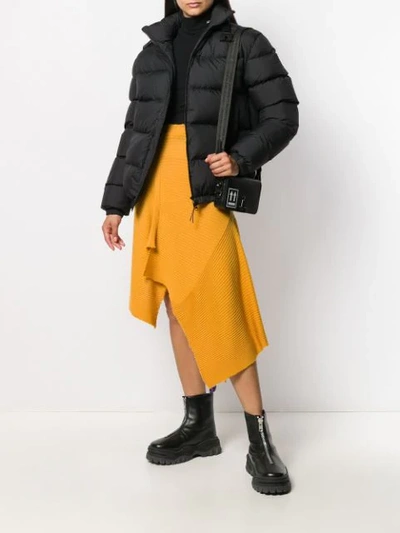 Shop Alyx Zipped Down Jacket In Black