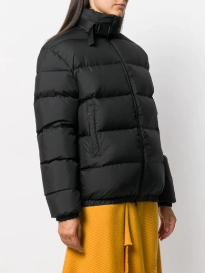 Shop Alyx Zipped Down Jacket In Black