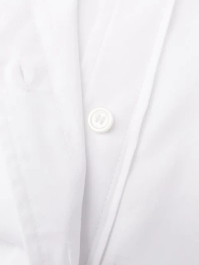 Shop Calvin Klein Embroidered Logo Shirt In White