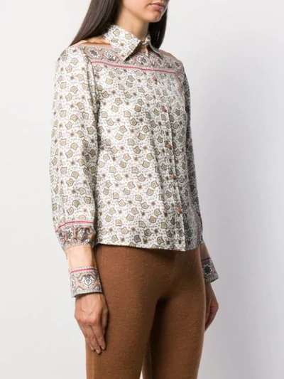 Shop Chloé Printed Shirt - White